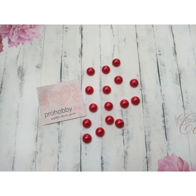 Полужемчуг 8 мм, цвет красный №122, 5 г